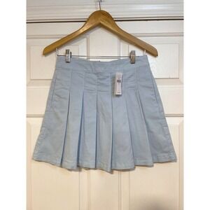 S Pleated Mini Tennis Skirt NEW High Waisted Y2K School Academic Light Blue AE